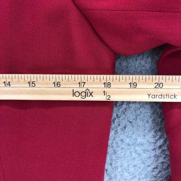 Talbots Blazer Womens 8 Red Wool Blend Button Up Career Office Formal Vintage - Picture 7 of 10